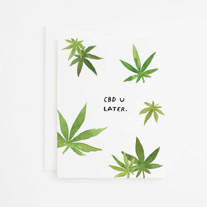 Carte de vœux CBD Everyday, 4,25 « x 5,5 » avec enveloppe pour la vente par Party Sally