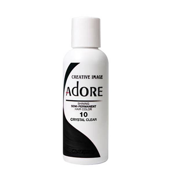 Adore #010 Crystal Clear – 4oz Semi-Permanent Hair Color for wholesale by Majestic Wholesale