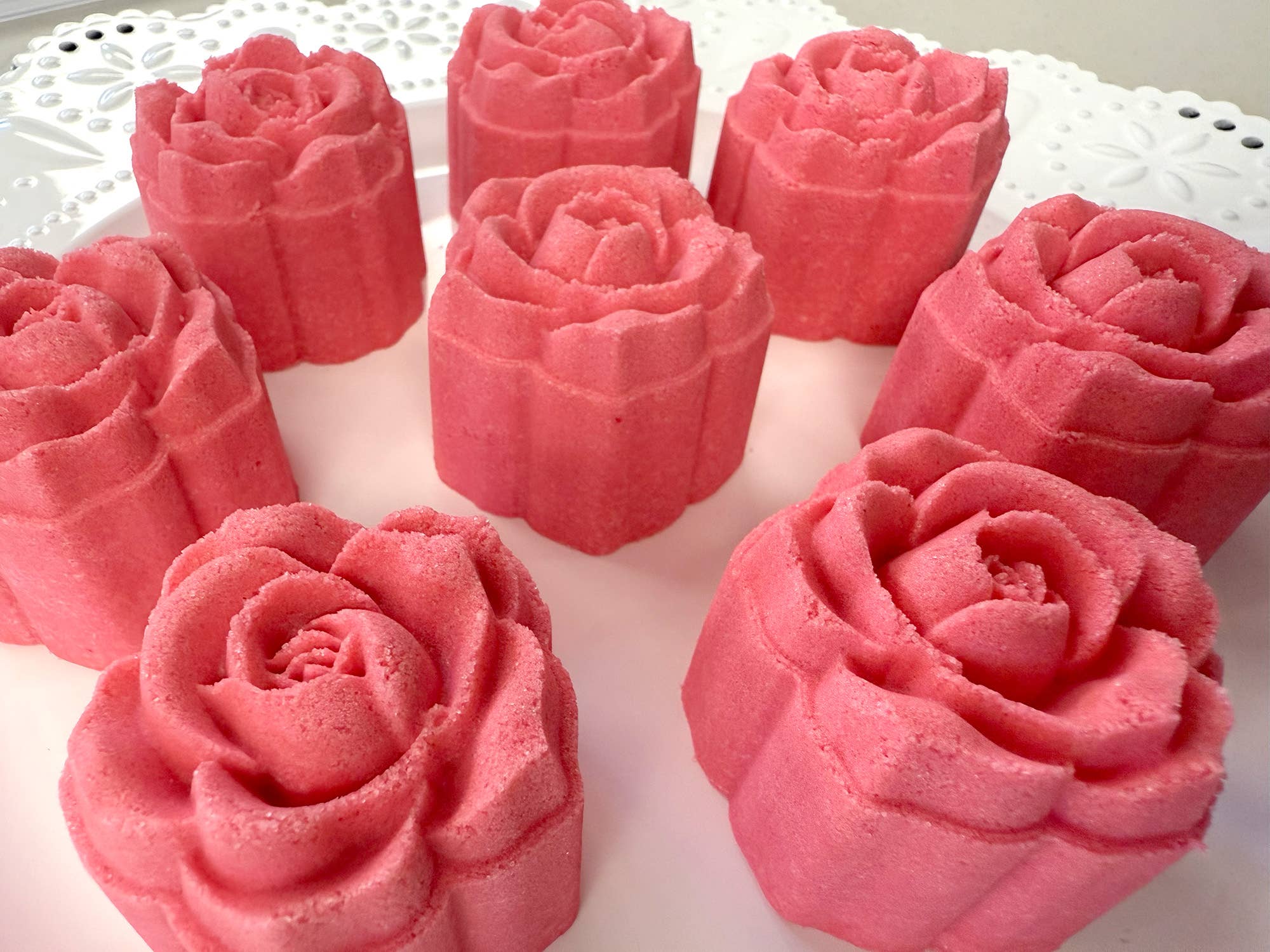 Poppy & Thyme – Engroshandel Badekugle – Pink Rose Mini Badebombe1