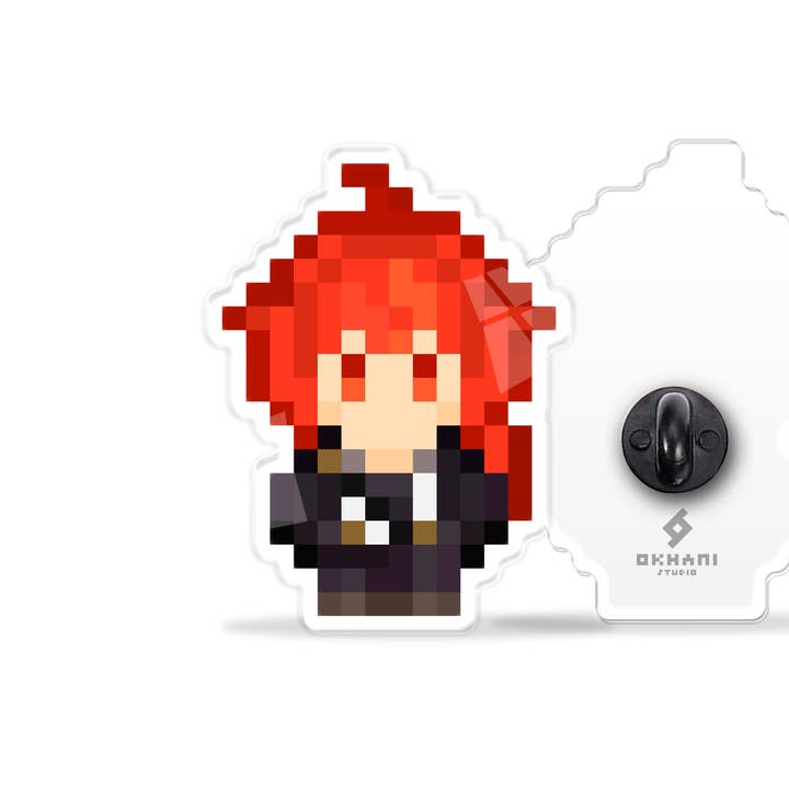 Akrylknapp Diluc Genshin för wholesale av Okhami Studio