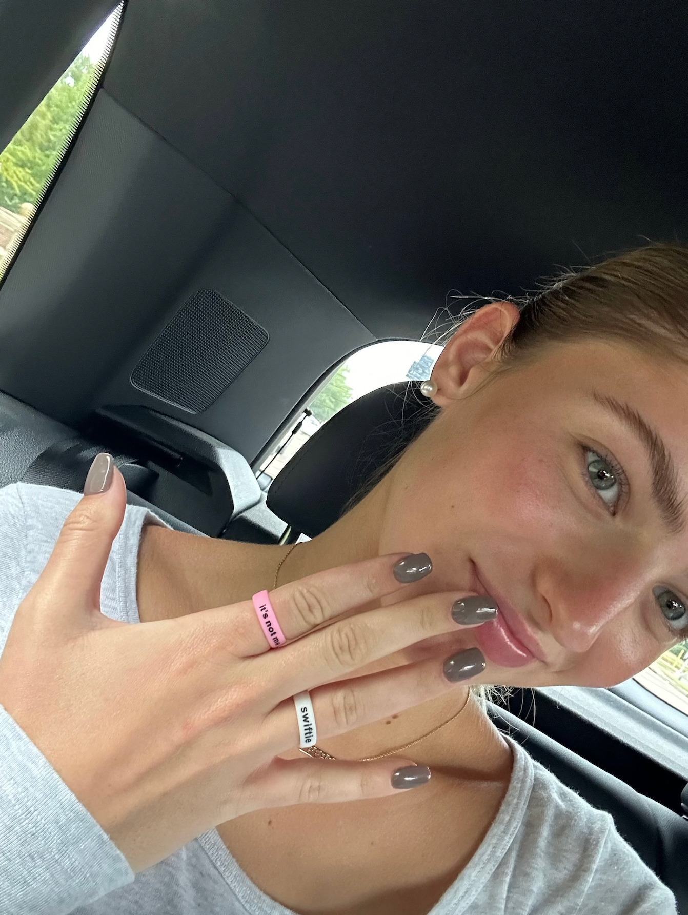 Flip Rings - Vendita all'ingrosso Anello midi/a fascia - Anello Flip Reversible Swiftie e Taylor's Version bianco4