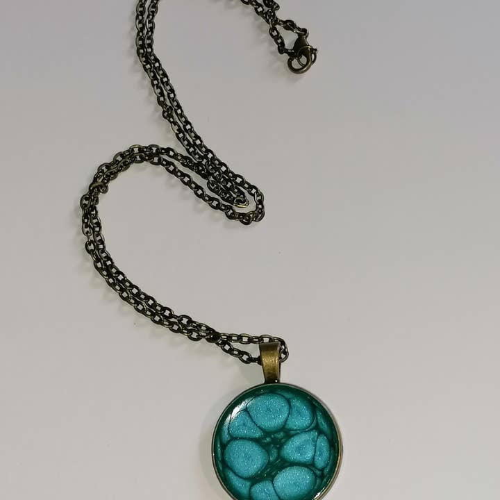 Parure bronze turquoise pour la vente par Blue Moon Bijoux