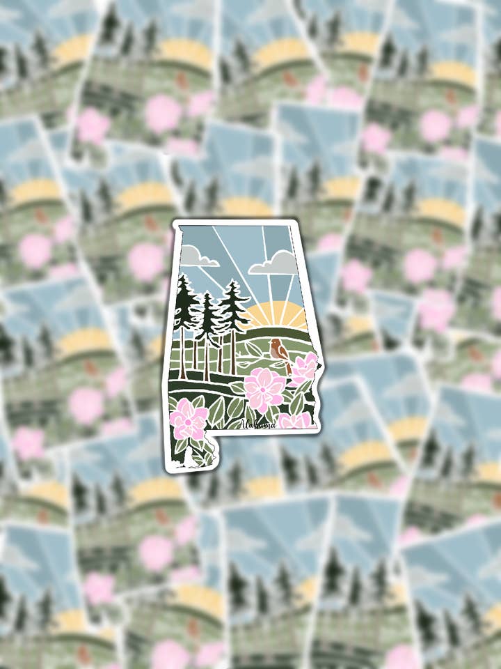 Alabama State sticker for wholesale by CreationsByMaddied