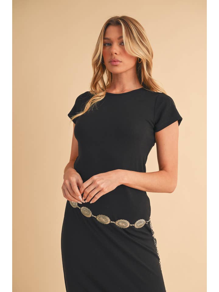 AEMI + CO - Wholesale Dress - Women's - 4220FN Chesy Slim Midi Dress
