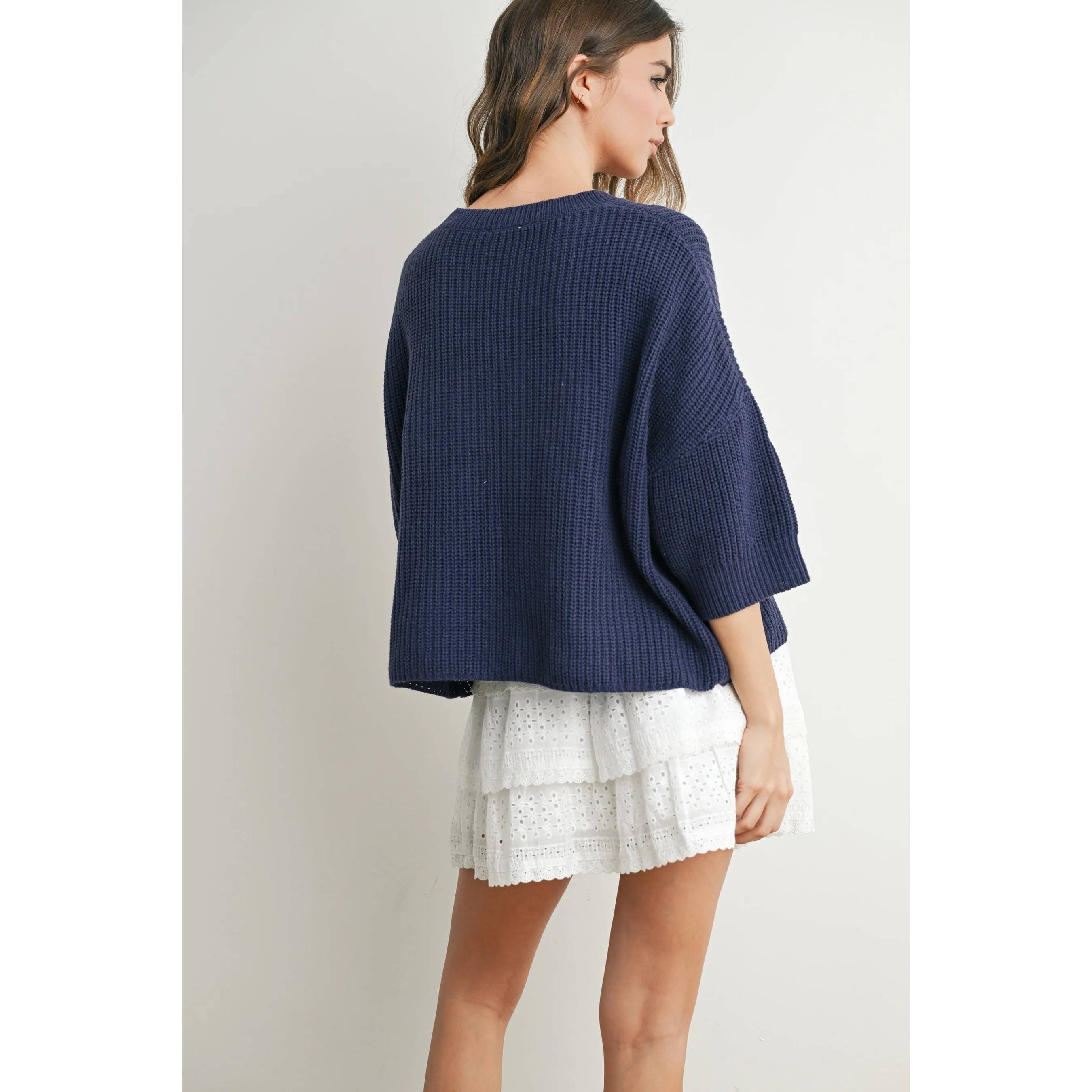 Apolline - Wholesale Knit Sweater - Women's - Patriotic Flag Print Knit Sweater for Bold Style and Comfort11