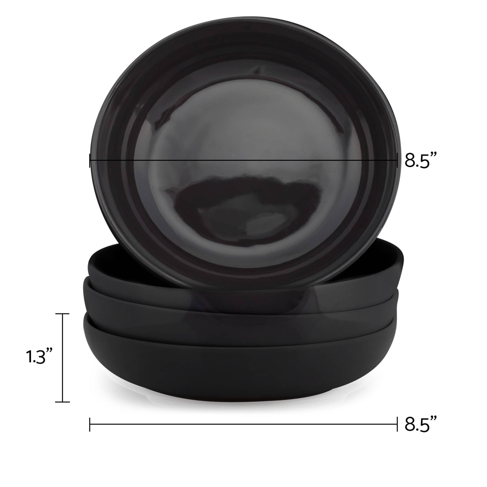 EAST AVENUE - Wholesale Bowl - Dinner Bowls Set of 4, Black2