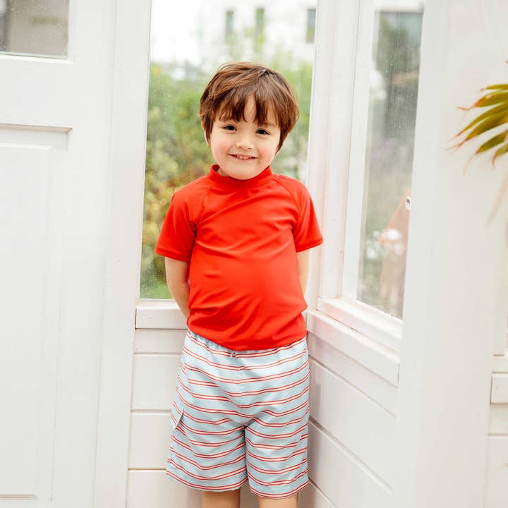 Bathers Line Boy Swim Trunks Shorts-C for wholesale by Vaenait Baby