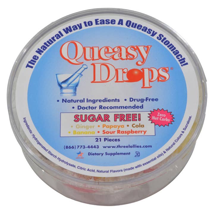 Everyday Supply Co - Wholesale Oral Supplement/Vitamin - Queasy Drops: Ginger, Papaya, Cola, Banana, Raspberry - 21ct