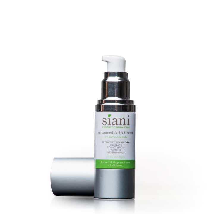 Advanced Aha Revitalizing Cream With 10% Glycolic Acid for wholesale by Siani Probiotic Body Care