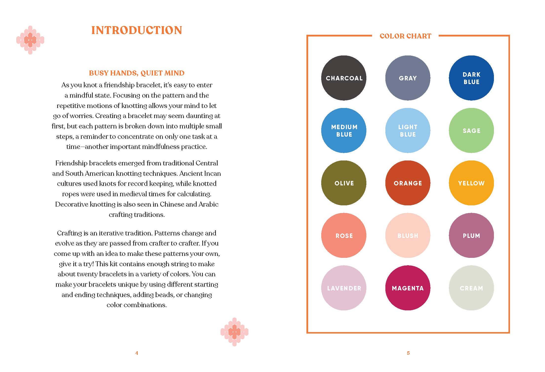 Chronicle Books - Wholesale DIY Craft Kit - Mindful Crafts: Calm Vibes Friendship Bracelet Kit6