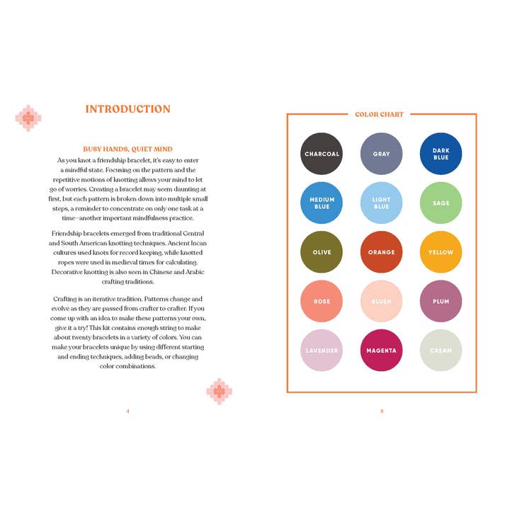 Chronicle Books - Wholesale DIY Craft Kit - Mindful Crafts: Calm Vibes Friendship Bracelet Kit6