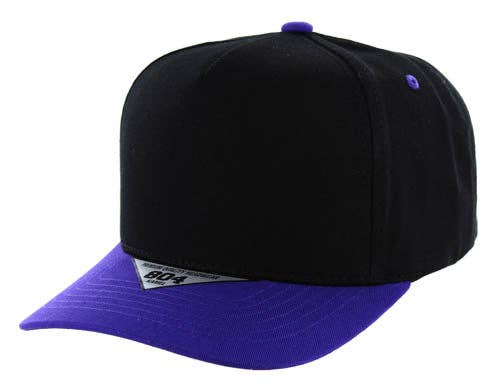 Zion Brand - Wholesale Baseball Cap - Unisex - BLANK COTTON 5 PANEL SNAPBACK BALL CAP7