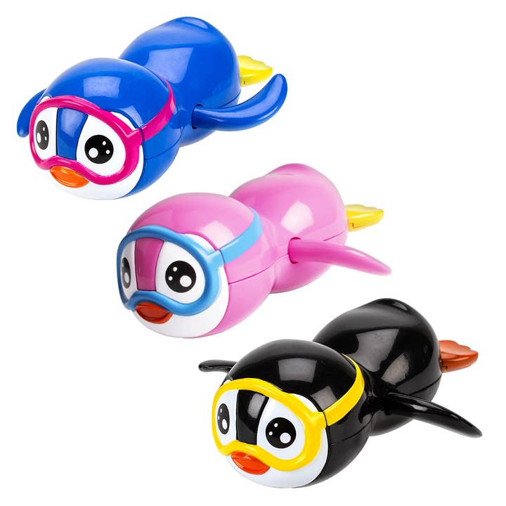 Magni ApS - Wholesale Bath Toy - Baby - Magni | Wind Up Bath Toy - Penguin asstd