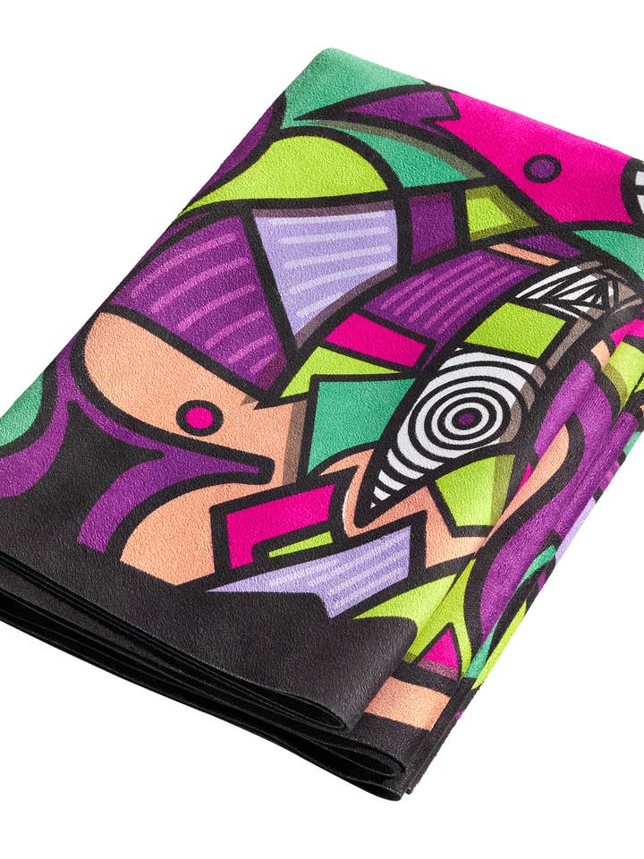 Lightweight Multi-Colour Travel Mat - Flow for wholesale by Ladina Yoga