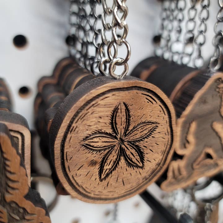 Sand Dollar Keychain for wholesale by Two Makers Crew