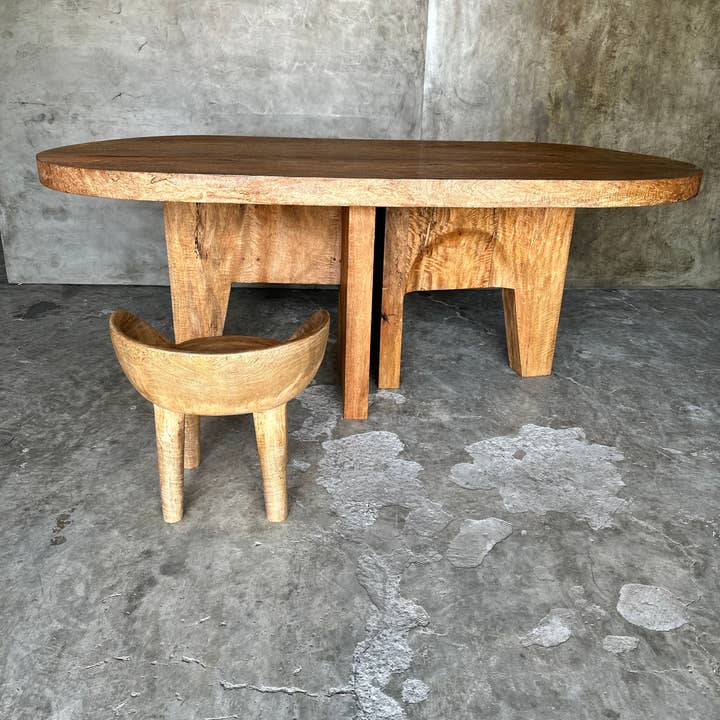 Office Objets - Wholesale Coffee Table - Massive mango wood table 2m10x1m23