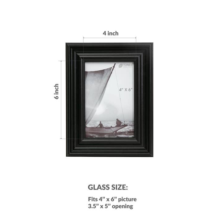 LivingTaste Home Inc - Wholesale Picture frame - Retro Style Wooden Picture Frame BLACK