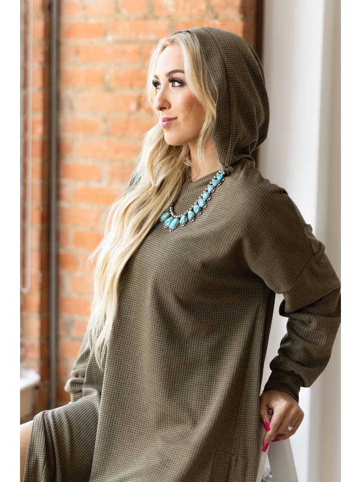 Dear Scarlett - Wholesale Cardigan - Women's - Waffle Knit Thermal Duster5