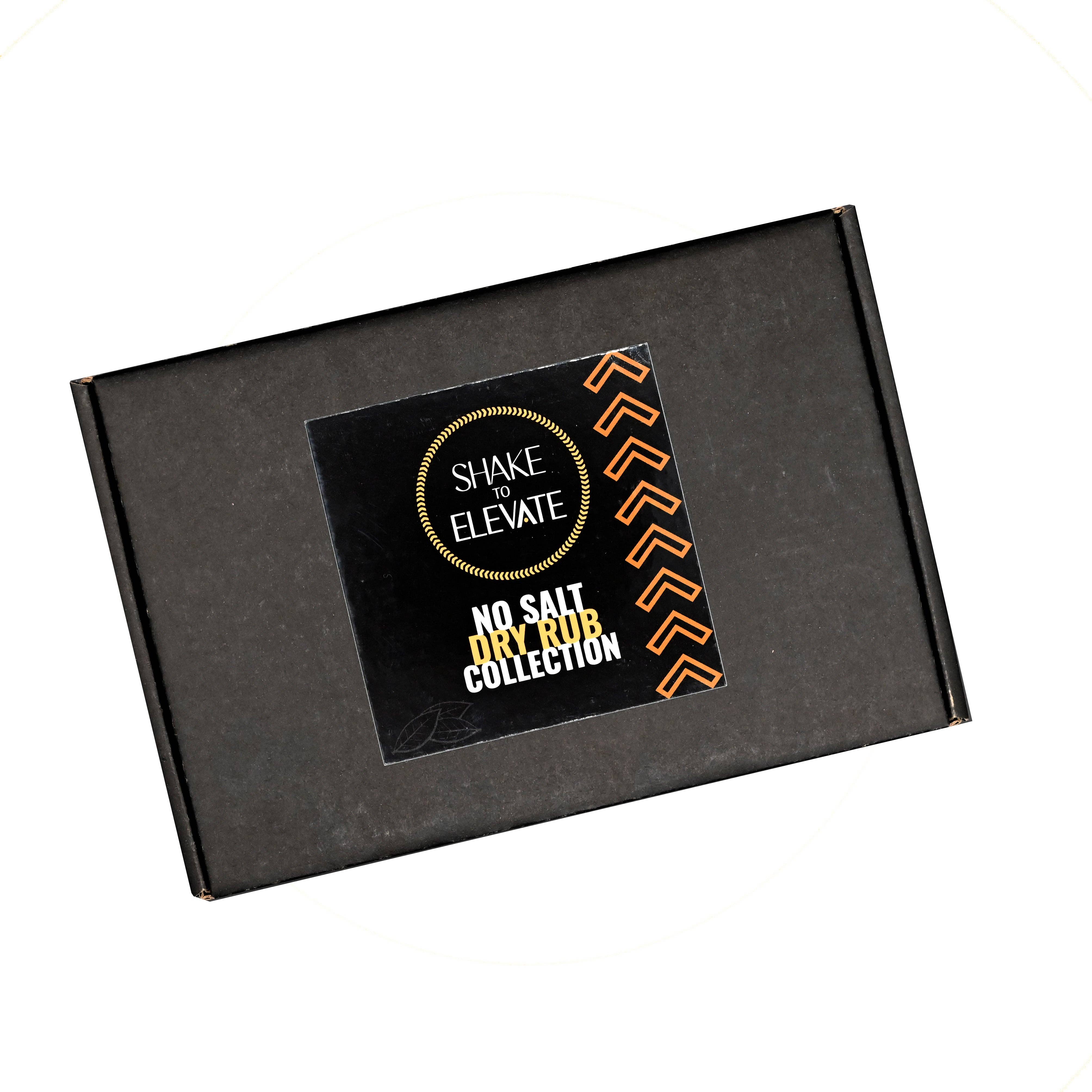Shake to Elevate – Engroshandel Tørret krydderiblanding – Ryst for at Løfte - Ingen Salt BBQ Tør Gnidningssamling Kryddersæt Gaveæske | Ingen Salt Krydring | Hjertevenlig | Diætvenlig | 0% Kemiske Tilsætningsstoffer | 0% Konserveringsmidler eller Farve | Alle Naturlige Ingredienser & Oplistede (sæt med 5 smagsvarianter)3