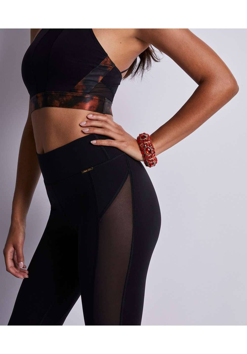 LUZ COLLECTIONS - Wholesale Athletic/Lounge Leggings - Women's - Black plain legging - LUZ X AUBADE