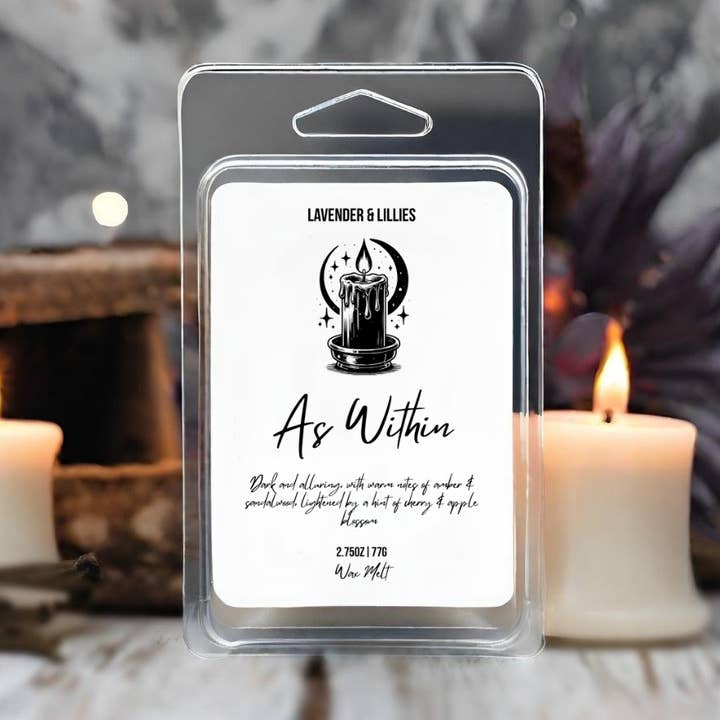 As Within- Coconut Wax Melt- 2.75oz Clamshell t for wholesale by Lavender & Lillies