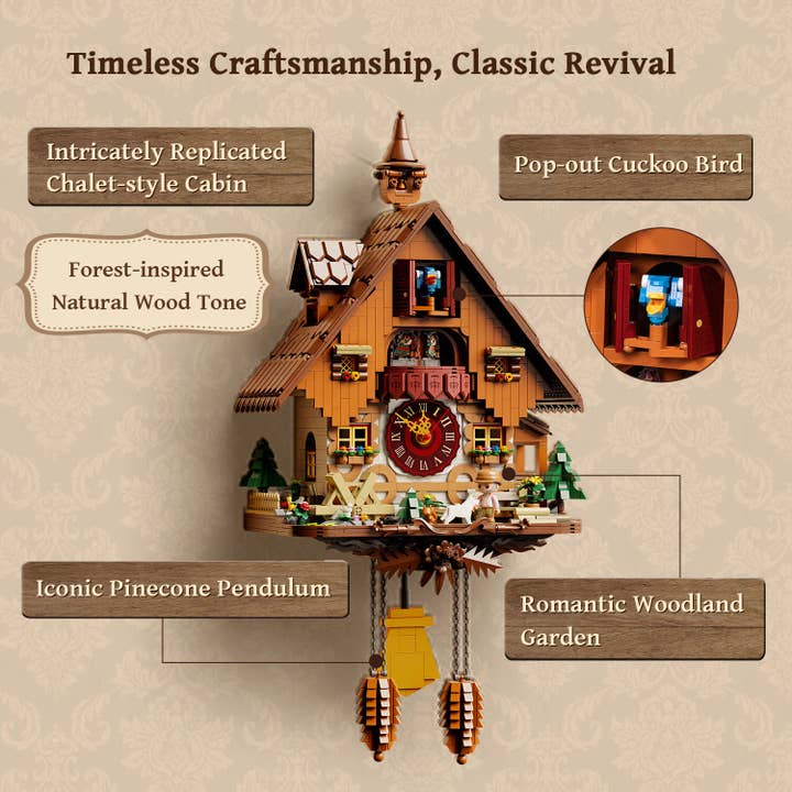 Pantasy/Puremind - Wholesale DIY Craft Kit - Retro Collection - Cuckoo Clock2