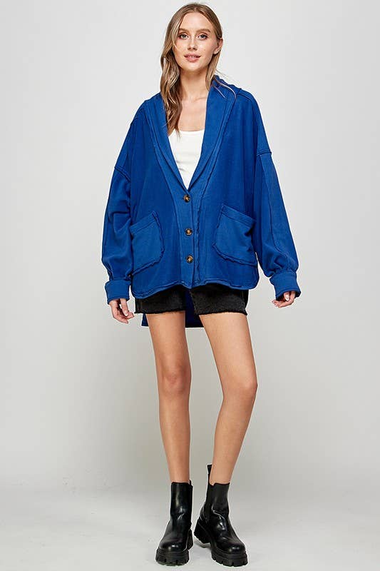 Twentyten - Wholesale Fleece - Women's - Women's Streetwear Fleece Jacket with Front Pockets 5191IJK14