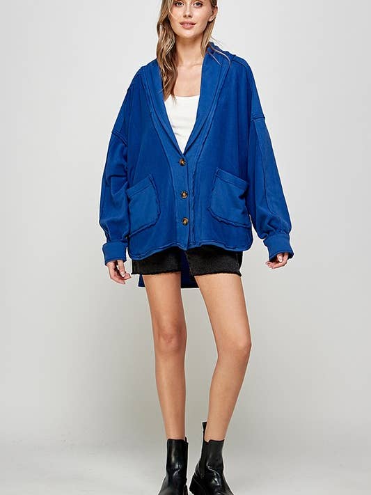 Twentyten - Wholesale Fleece - Women's - Women's Streetwear Fleece Jacket with Front Pockets 5191IJK14