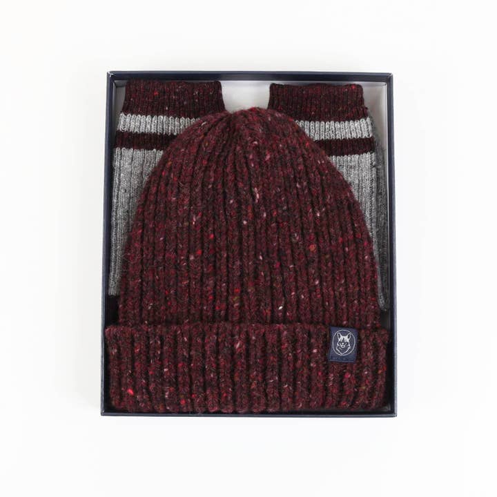 Porto/Argento Set regalo da donna con calze e cappello in lana del Donegal in vendita all'ingrosso su Faire2