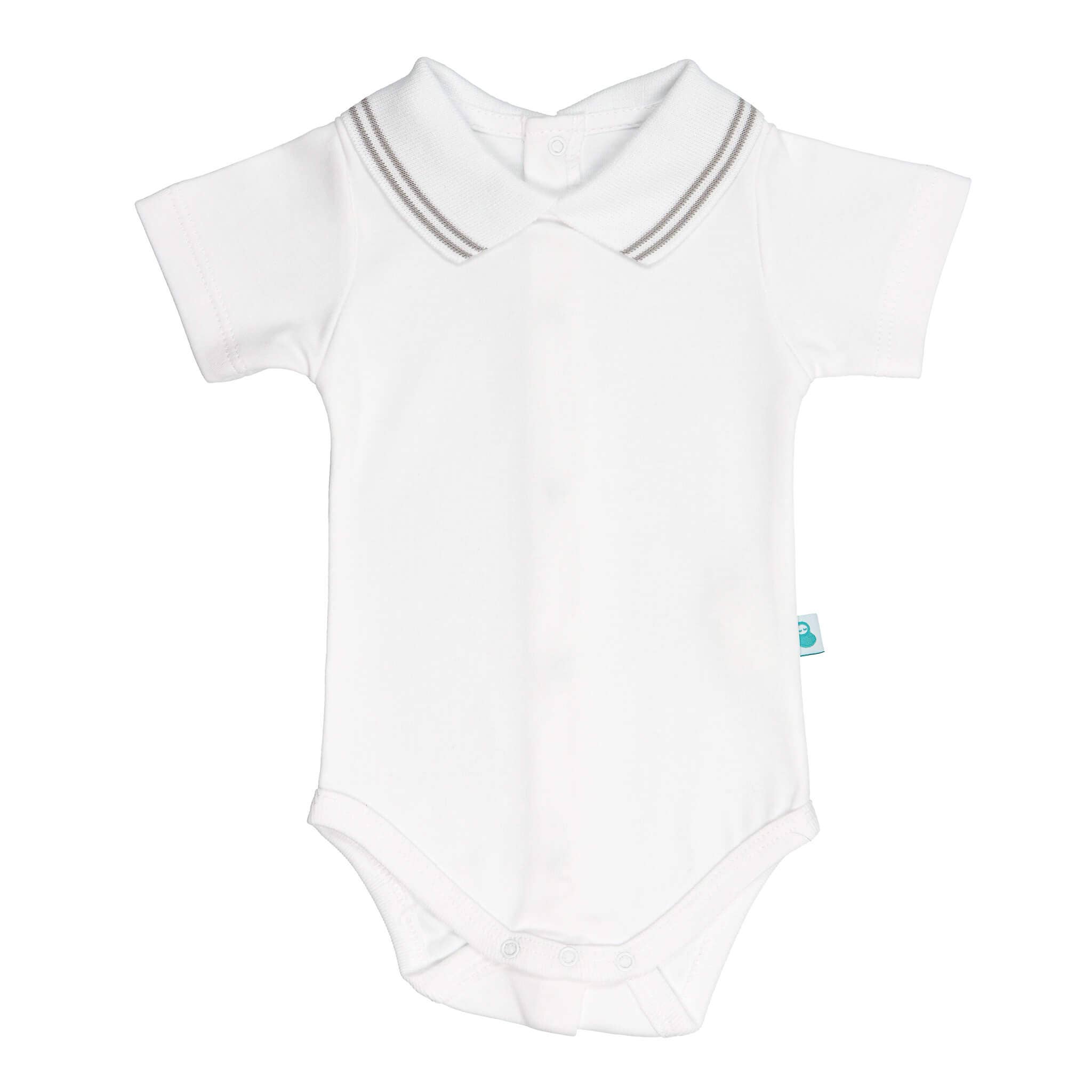 Bean Baby Clothes - Wholesale Bodysuit (Non-Footed) - Baby - Cotton Baby Bodysuit Onesie with Polo-Style Collar9