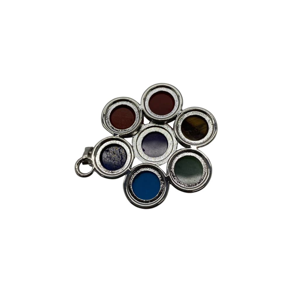 VIE – Engroshandel Vedhæng/charm – Blomst vedhæng med ædelsten og chakra-sten4