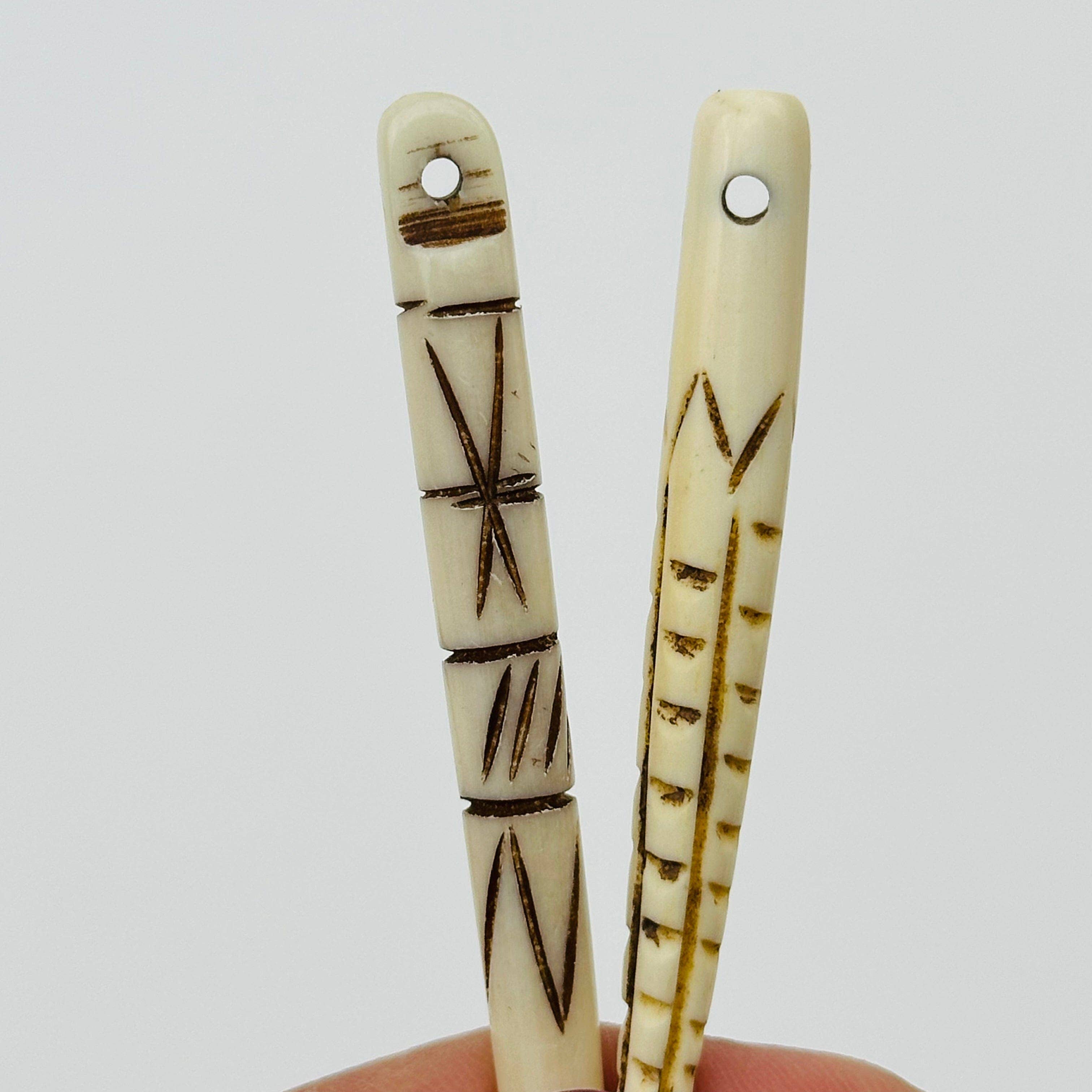 Rock Paradise - Wholesale Individual Charm/Pendant - White Bone Spike Pendant3