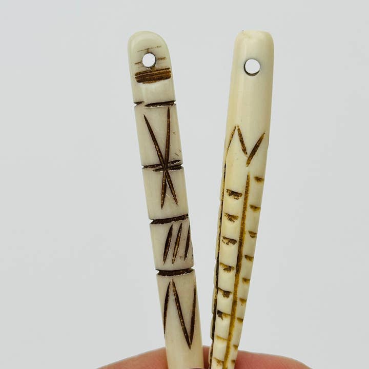 Rock Paradise - Wholesale Individual Charm/Pendant - White Bone Spike Pendant3