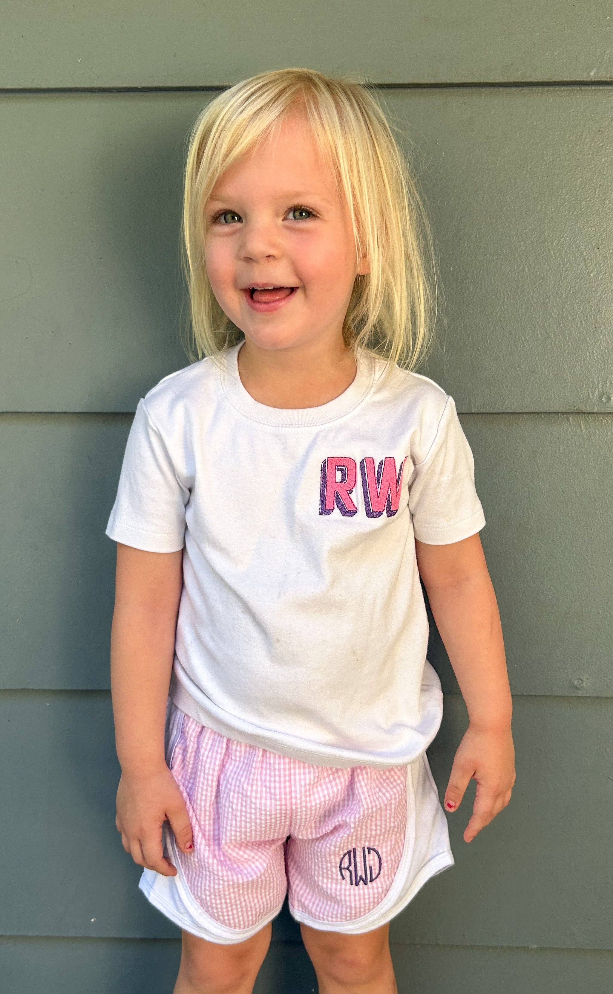 Rea Rea J's - Wholesale Shorts - Kids - Monogrammed Running Shorts6