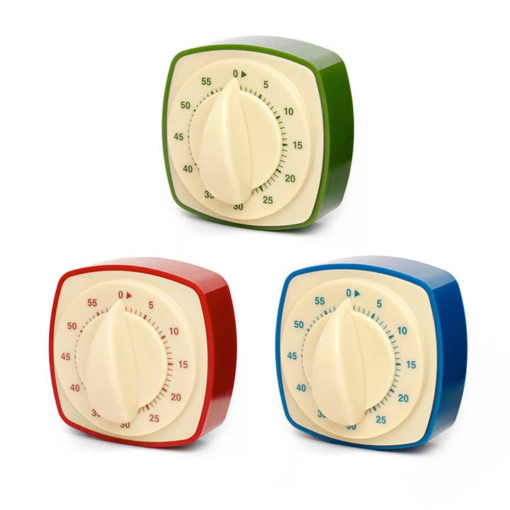 Kikkerland Design Inc - Wholesale Timer - Retro Kitchen Timer