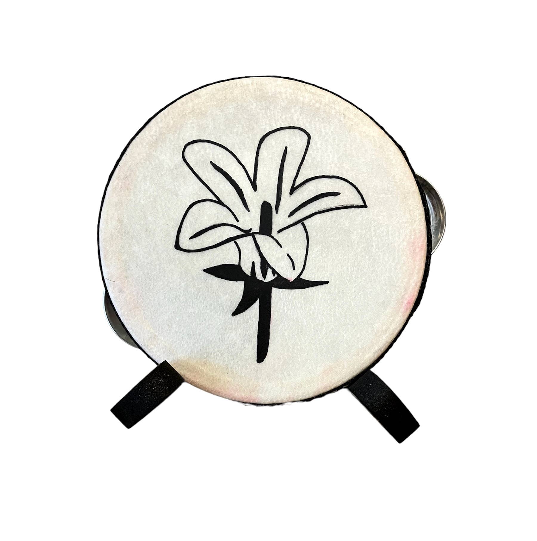 inRhythm - Wholesale Musical Instrument - Mini Tambourine 4" with Floral Designs Music Gift3