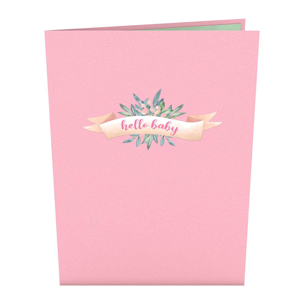 Lovepop Cards - Wholesale Baby Card - Pink Baby Carriage 5''x7'' Card, Pop-Up Cards4