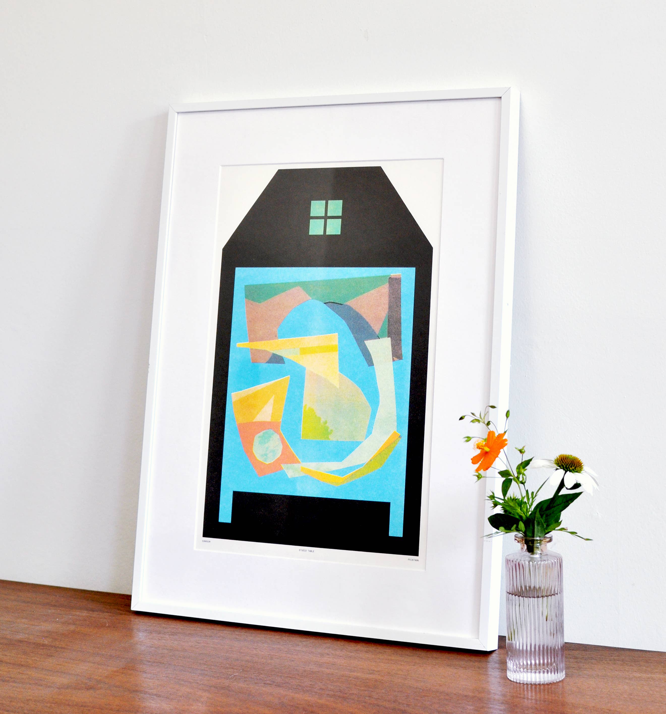 Sunroom - Wholesale Art Print - Studio Table Risograph Print1