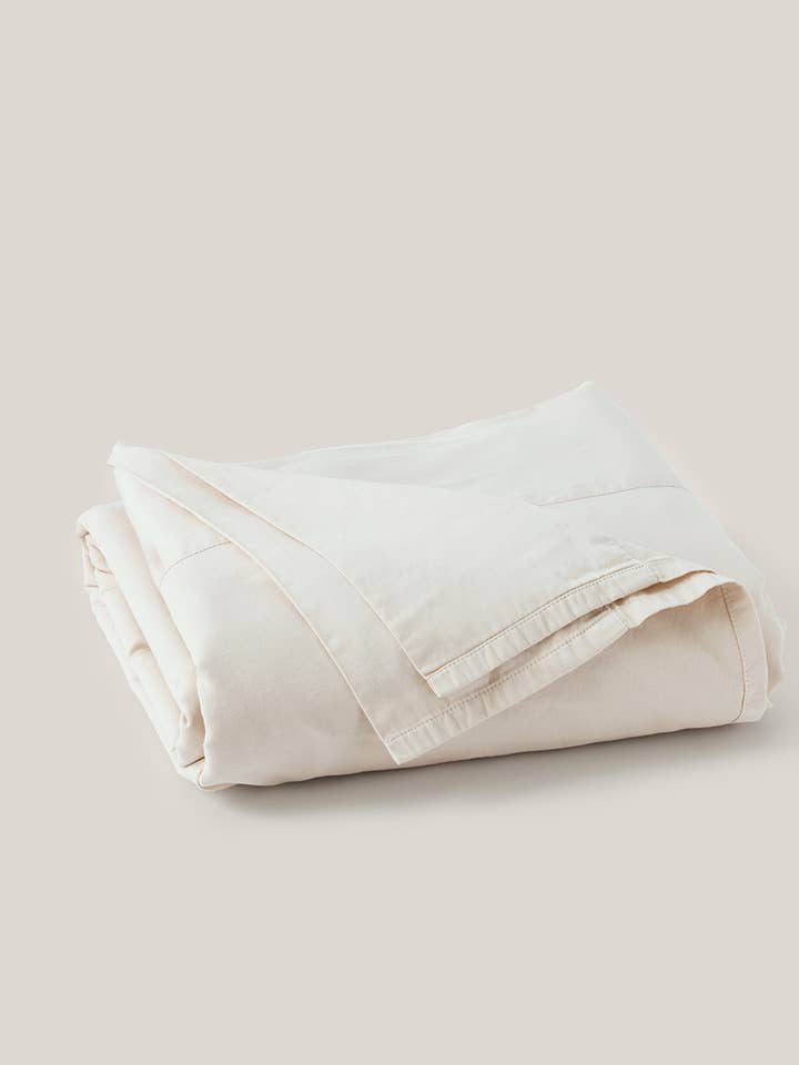 Drap plat en satin Home Organic Room Service pour la vente par Pact
