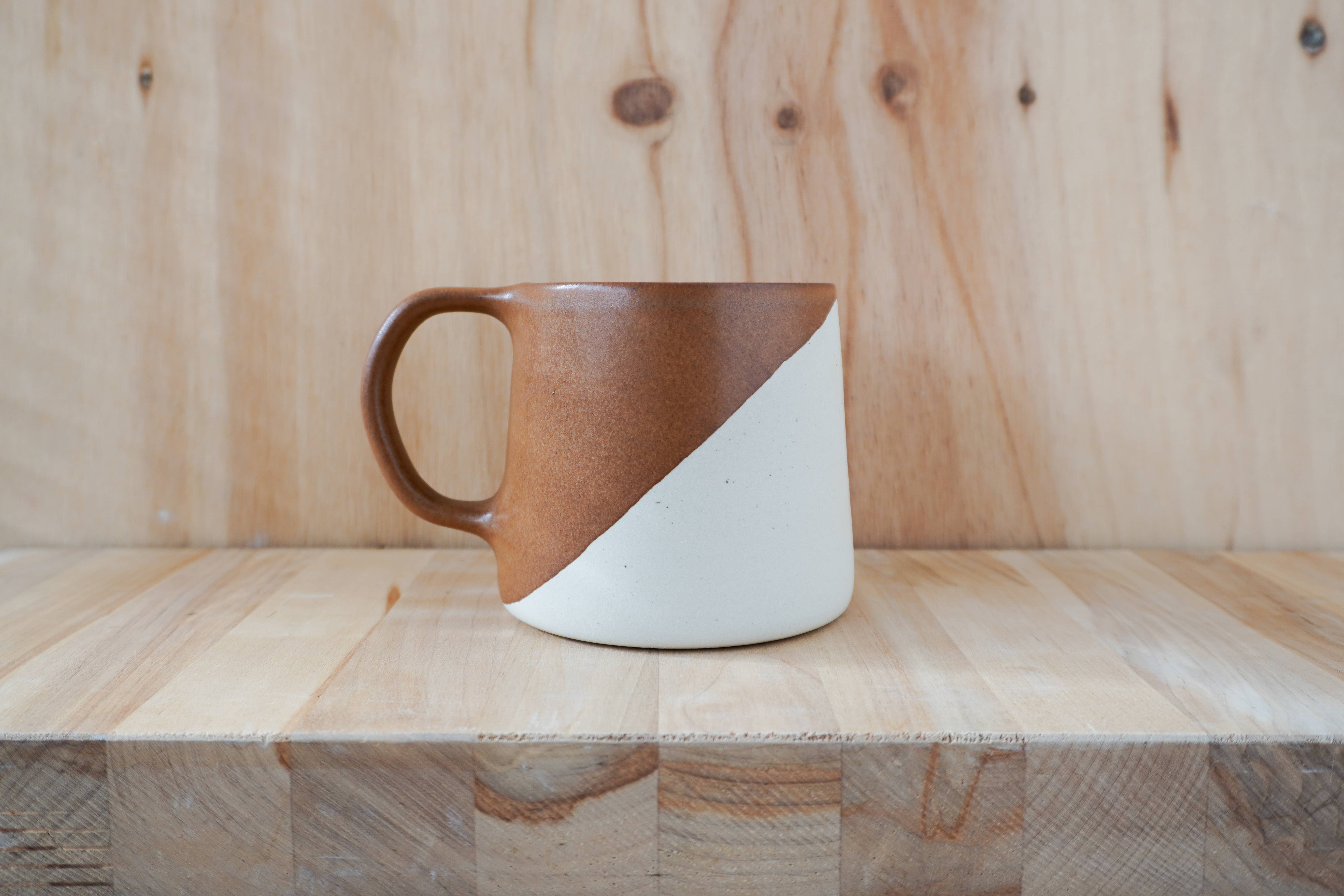 Shelby Page Ceramics - Wholesale Coffee Mug - Classic Taper Mug - Angle Dip14