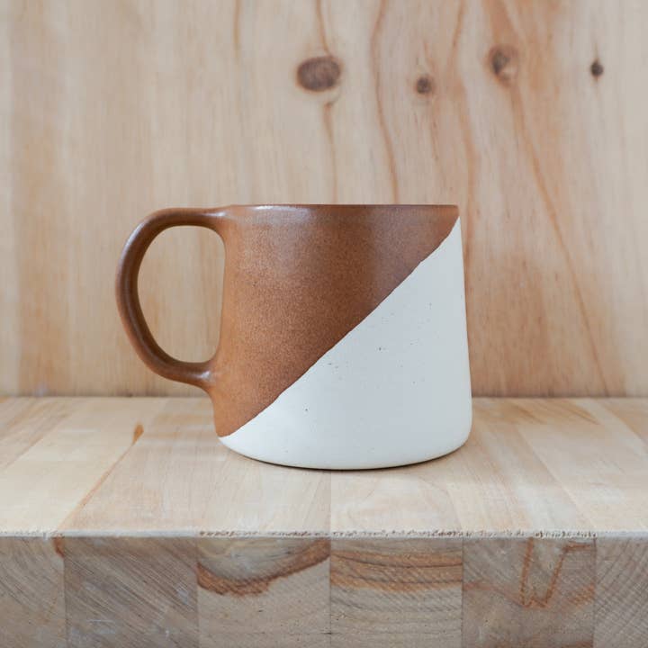 Shelby Page Ceramics - Wholesale Coffee Mug - Classic Taper Mug - Angle Dip14