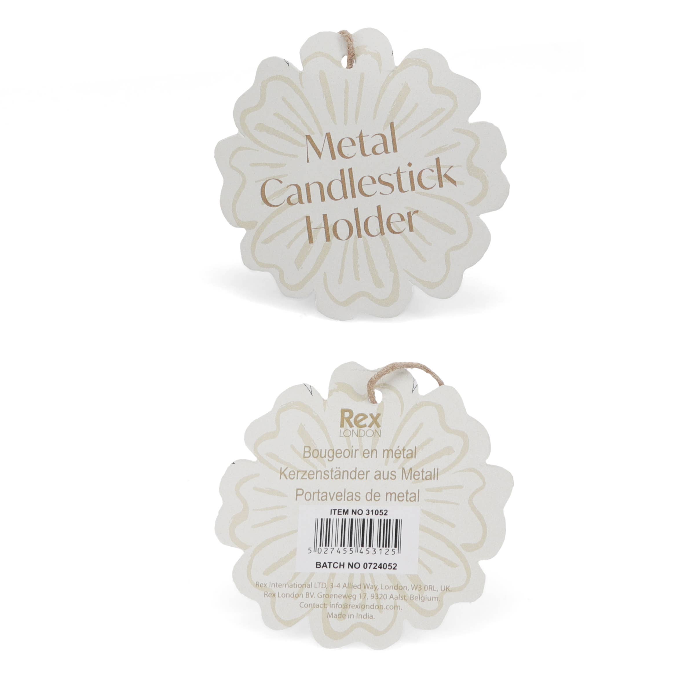 Rex B2B - UK – wholesale Candle holder – Enamel candlestick (13cm) - Vibrant pink1