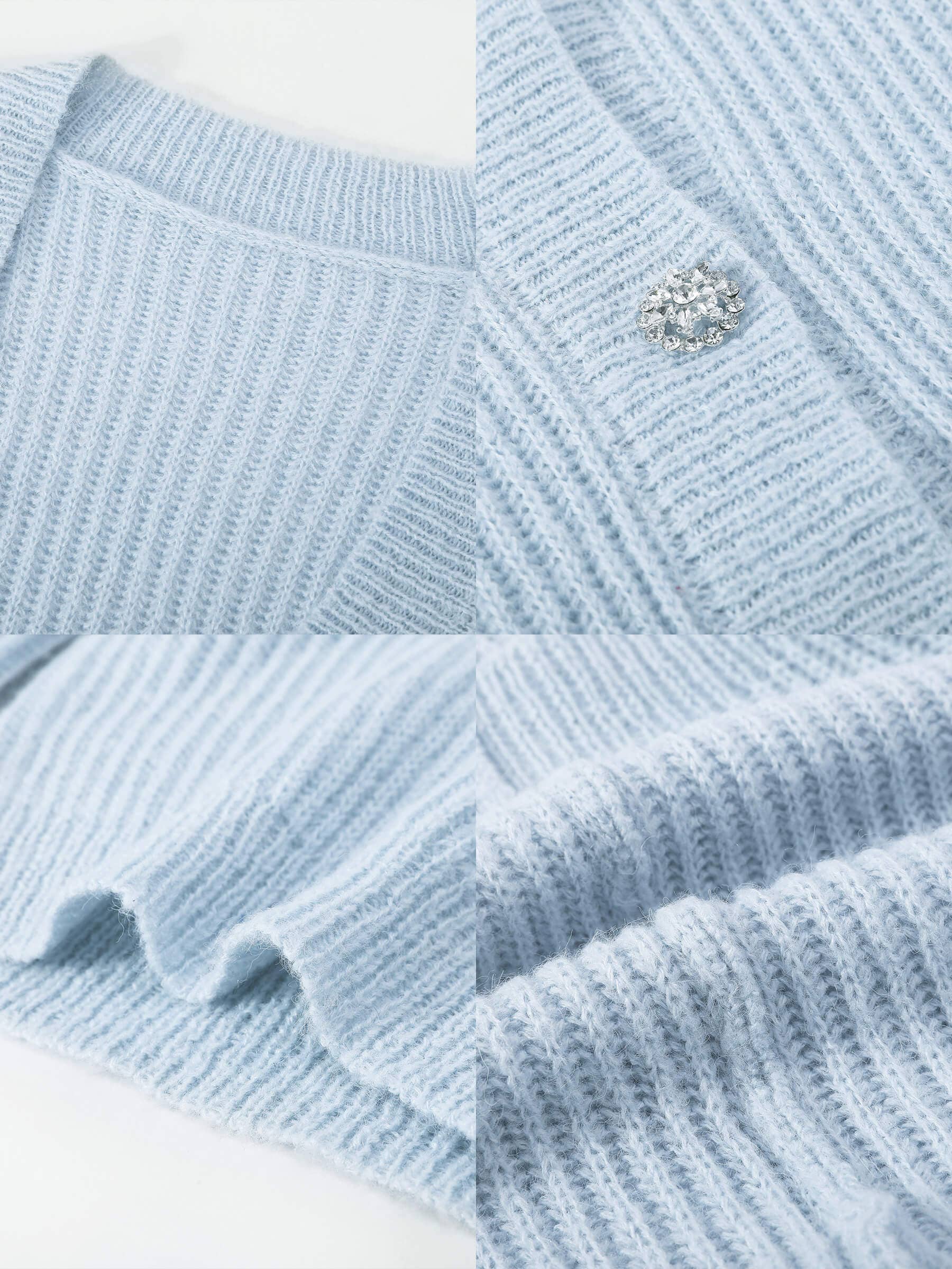 CUBIC – Engroshandel Cardigan - Dame – Casual ribstrikket cardigan med V-hals7