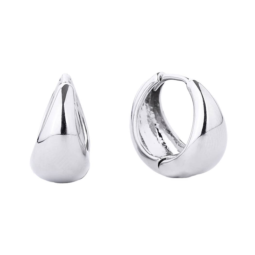 Fashion City - Vente Créoles - Créoles épaisses en or trempé XXS-14 carats5