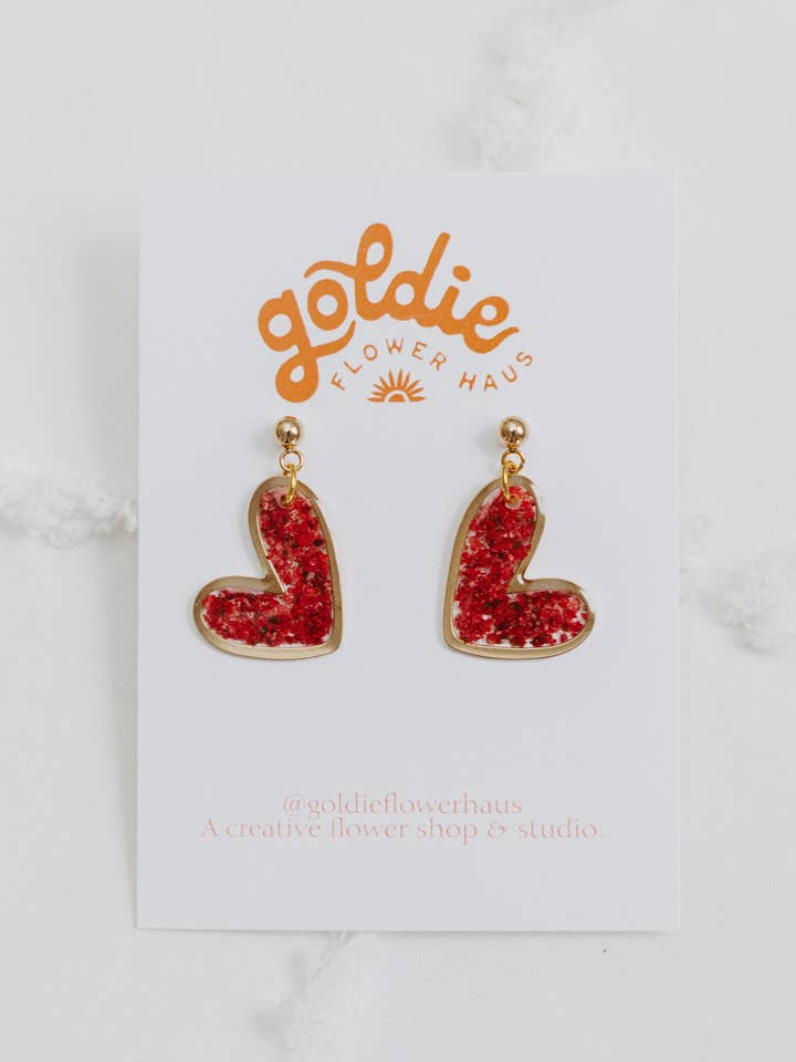 Resin Brass Hearts for wholesale by Goldie Flower Haus