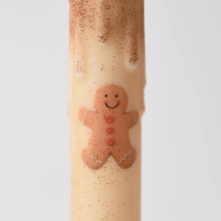 LMS Wholesale - Wholesale Tapered Candle/Candlestick - Gingerbread Man LED Timer Taper Candle2