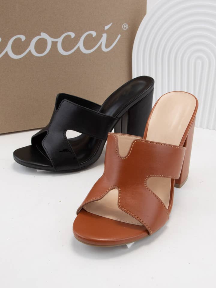 CCOCCI โ wholesale High heels โ Womenโs โ AVILA-79 H CUT OUT UPPER BLOCK HEEL HIGH HEELS4