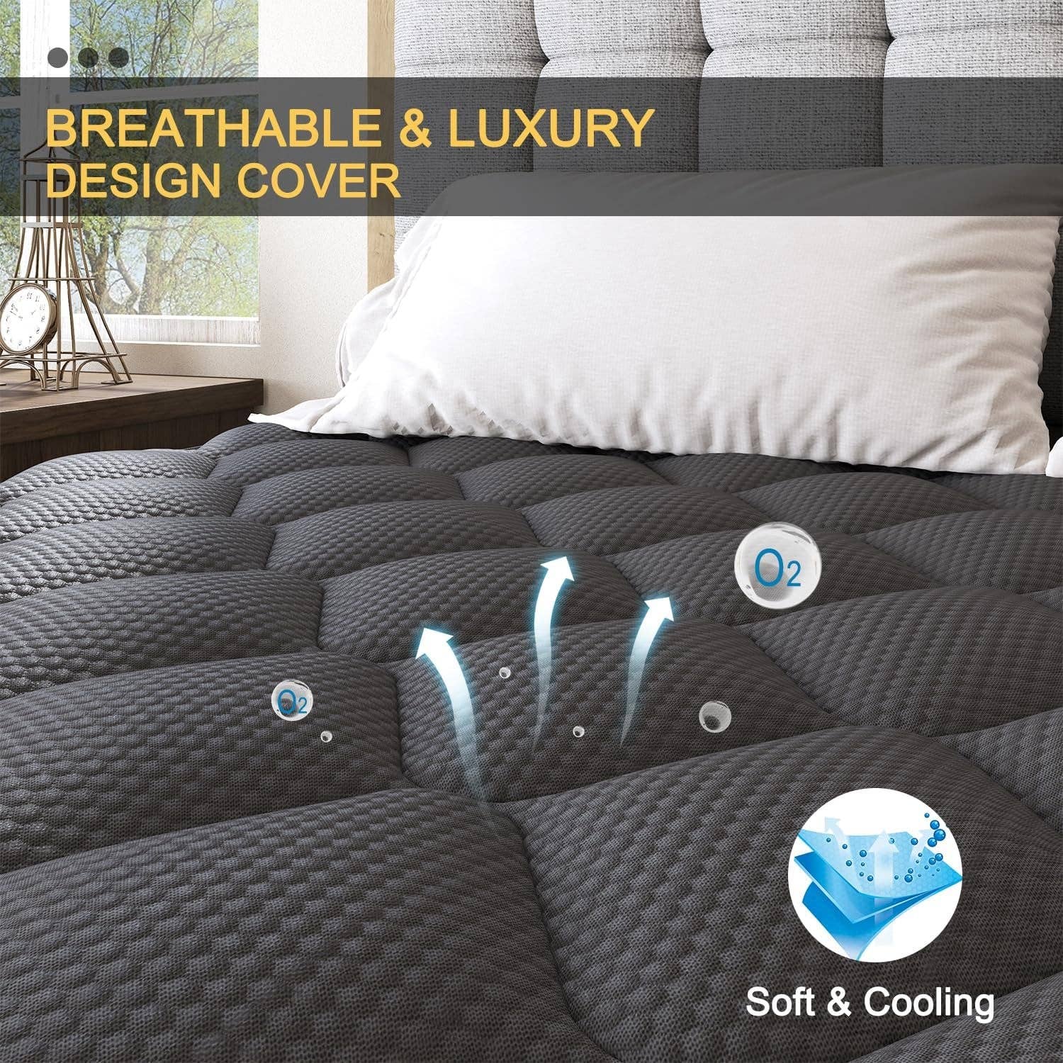 ShipItFurniture - Wholesale Bed - Queen 14 Inch Hybrid Mattress With Lumbar Support And Motion Isolation5