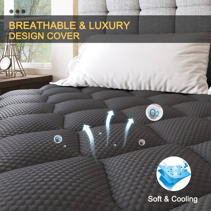 ShipItFurniture - Wholesale Bed - Queen 14 Inch Hybrid Mattress With Lumbar Support And Motion Isolation5