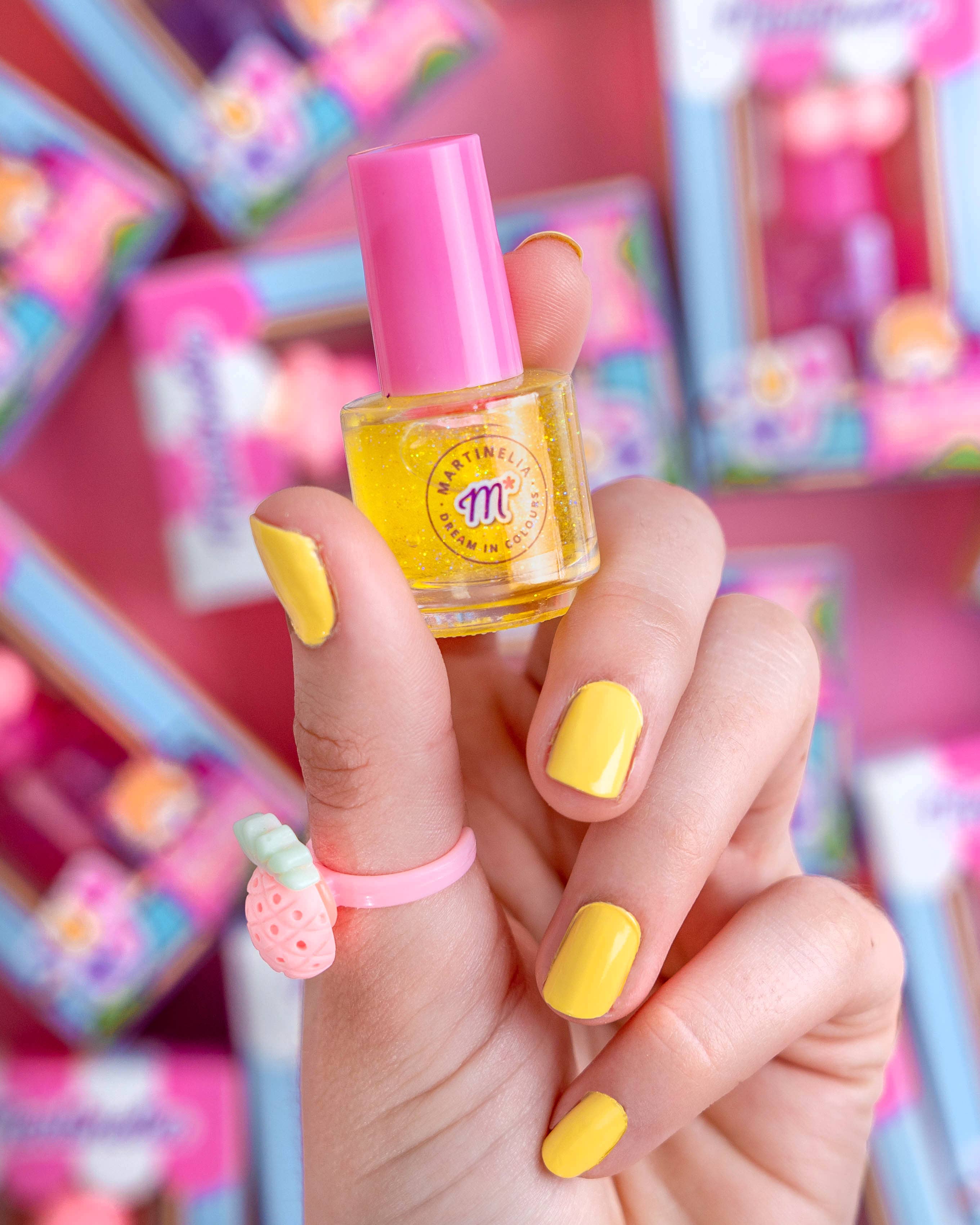Aquarius Cosmetic SLU - Wholesale Nail Polish - Kids - Martinelia Yummy Nail Polish With Ring3